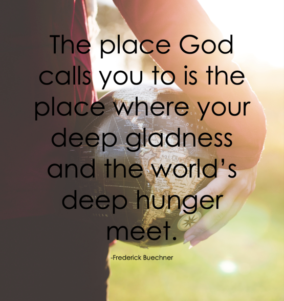 Place God Calls you Buechner quote
